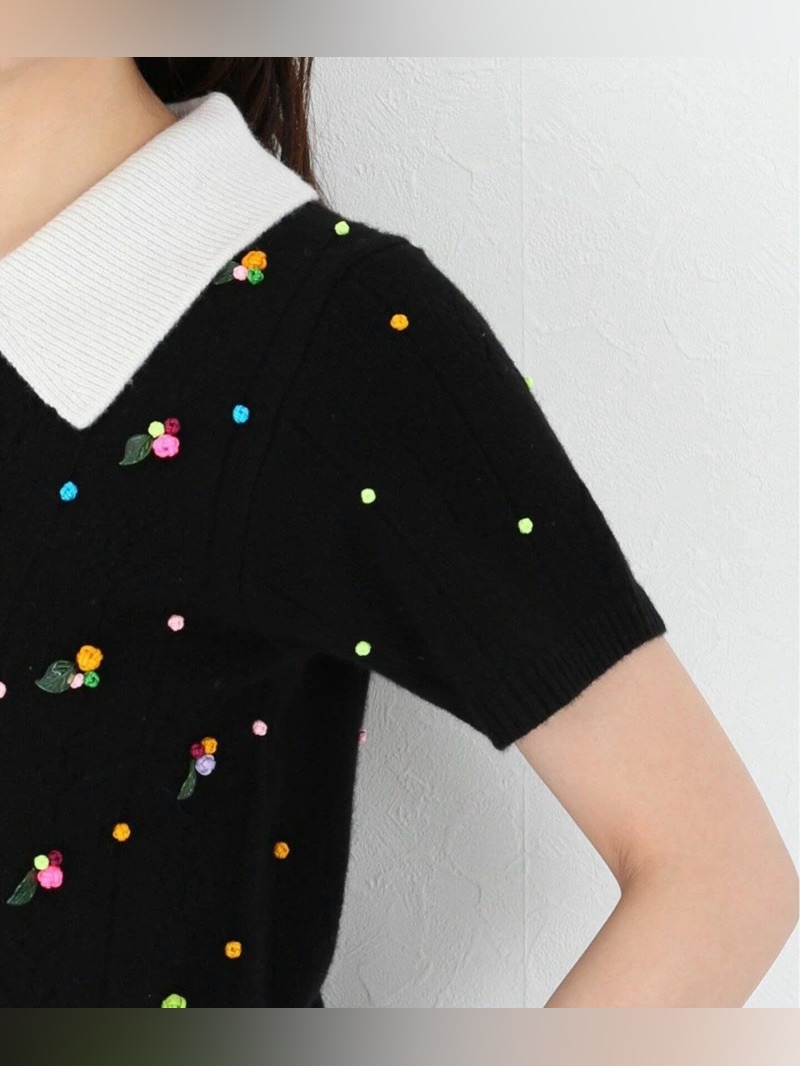 Yanyan Rosie Short Sleeve Cardigan Nwot — image 3 of 8